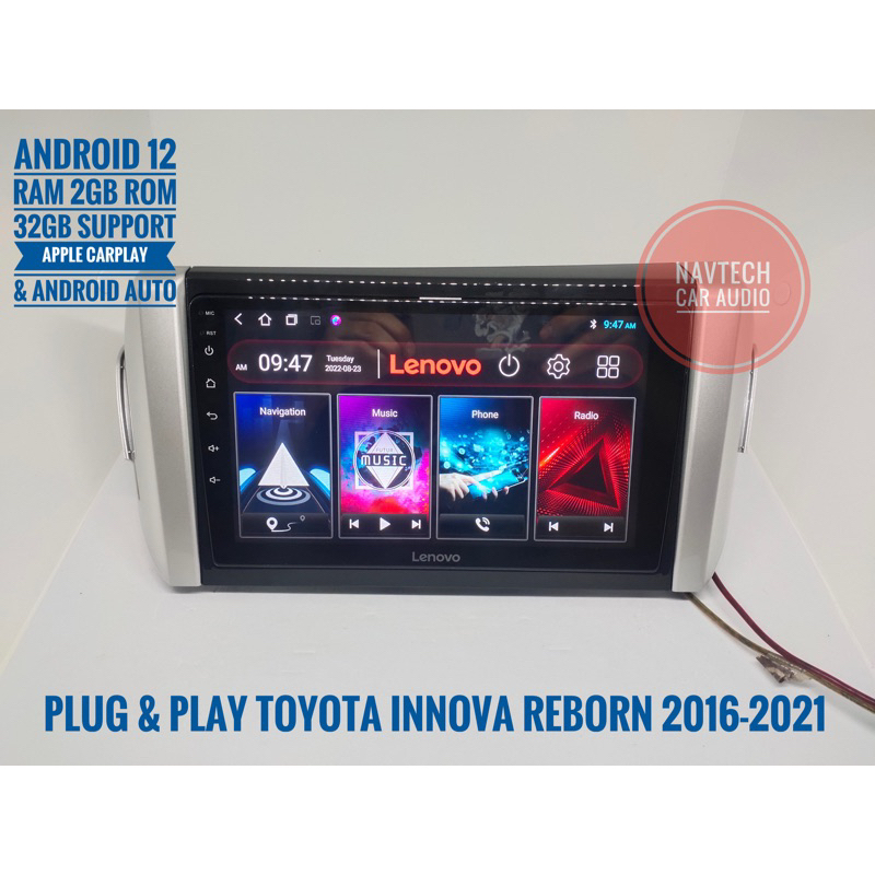 Jual Head unit android 9 inch oem innova reborn Plug & Play | Shopee ...