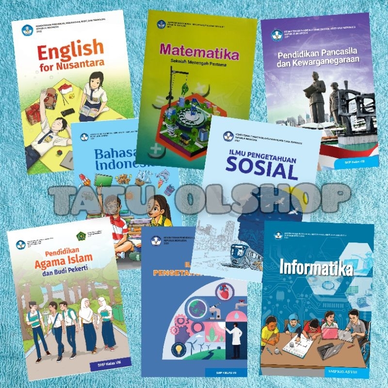 Jual Buku Kurikulum Merdeka SMP Kelas 8 VIII 2 Satu Paket 8 Mapel ...