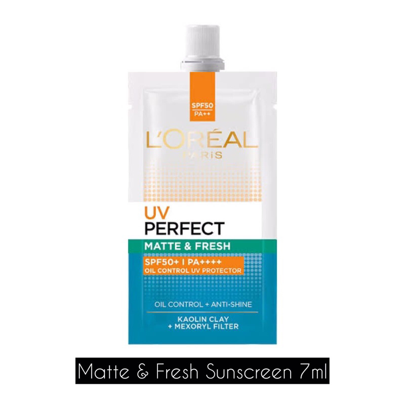 Jual Loreal UV Perfect Matte & Fresh SPF 50/PA++++ - Sunscreen Sachet ...