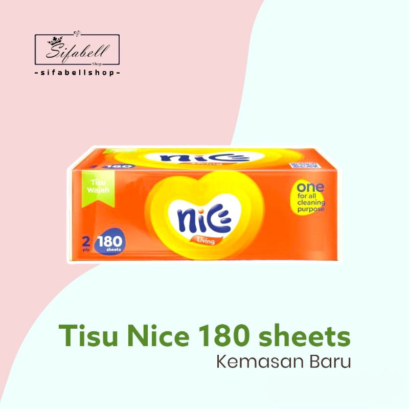 Jual Tisu Nice 180 Sheet Nice Facial Tissue Soft Pack 2 ply | Shopee ...