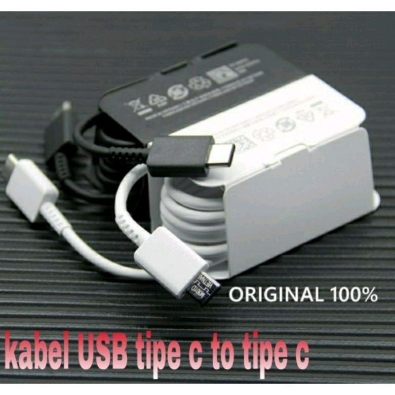 Jual Kabel Data Original 100% Samsung USB Type C to Type C (3A) Fast ...