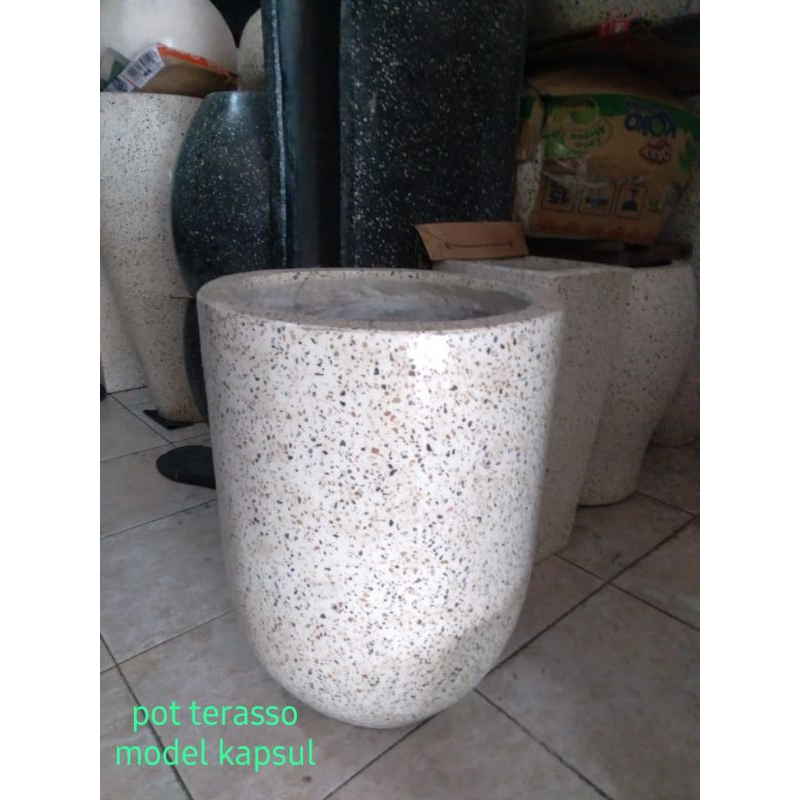 Jual Pot Teraso Terazzo Model Kapsul Shopee Indonesia