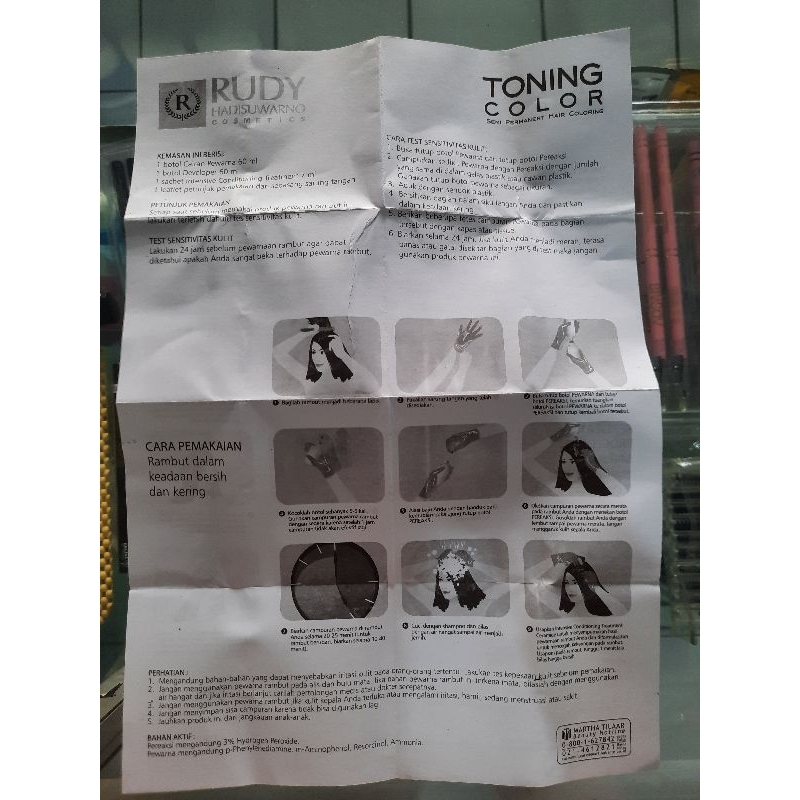 Jual Toning Color Semir Rambut Rudy Hadisuwarno-60ml | Shopee Indonesia