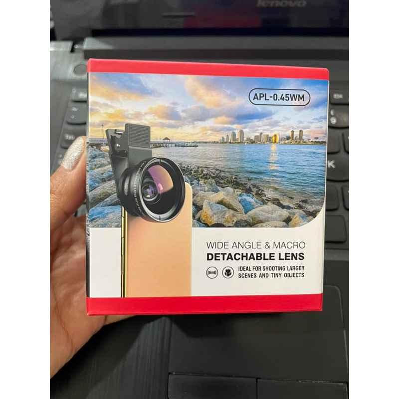 Jual Apexel Lens Converter Wide & Macro 37mm for SmartphoneBox Merah