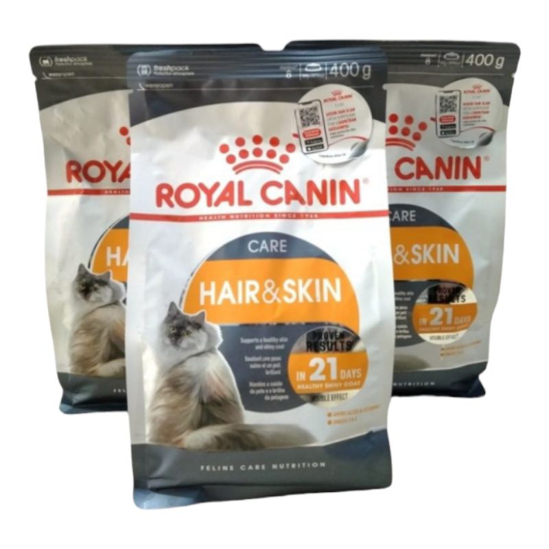 Jual Royal Canin Hair and skin 400gr Makanan kucing Dry food | Shopee ...