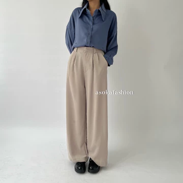 ASOKA Loose Pants 999 Trousers Wanita PART 1 Celana Kulot Wanita Celana Kantor Formal Casual