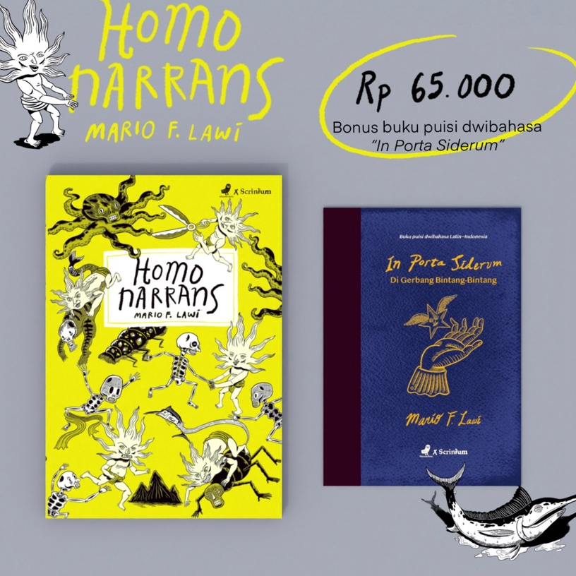 Jual Homo Narrans - Mario F. Lawi + Gratis buku puisi dwi bahasa In ...