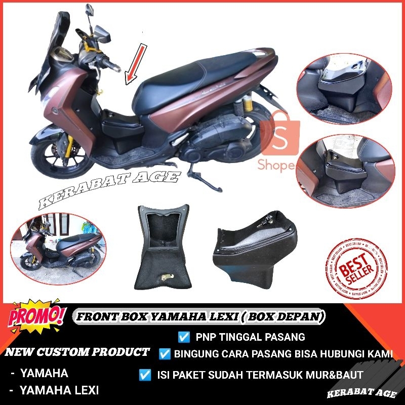 Jual BOX YAMAHA LEXI BAGASI DEPAN TENGAH MODIFIKASI CUSTOM Shopee