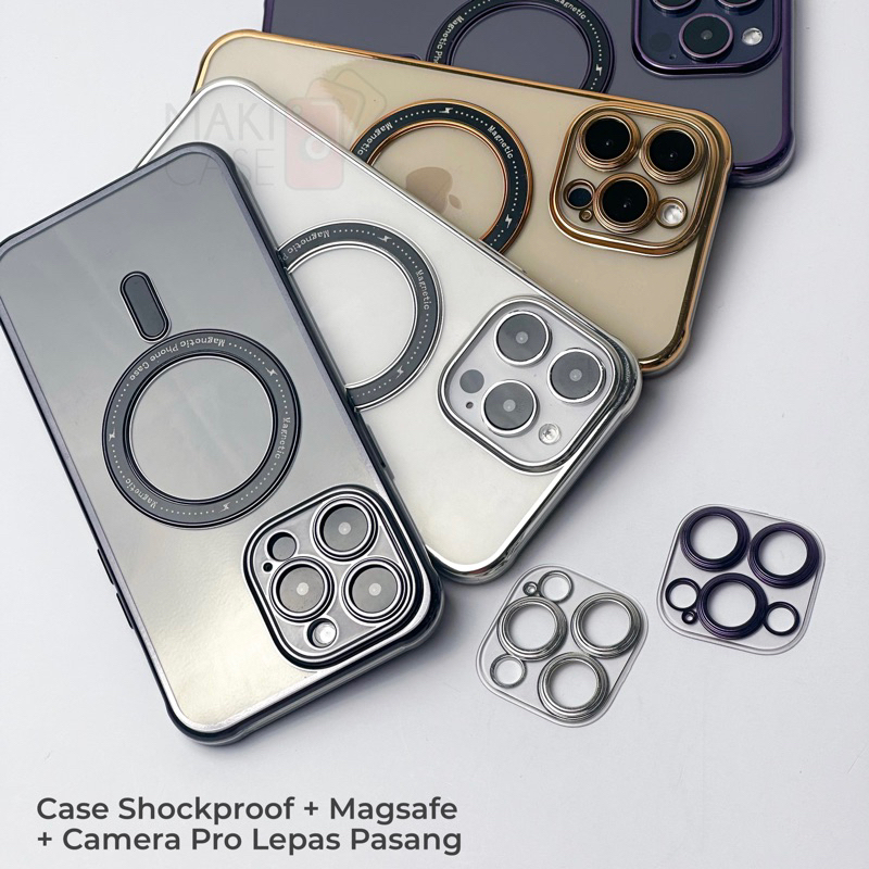 Jual CASE SHOCKPROOF + MAGSAFE + CAMERA PRO LEPAS PASANG | Shopee Indonesia