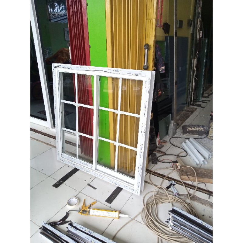 Jual Jendela Aluminium Sliding Ornamen 120x100 Shopee Indonesia 6088