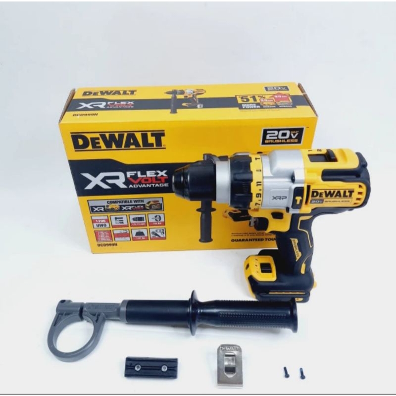 Jual Mesin Bor Cordless Brushless Impact Hammer Drill DCD999T1 DEWALT ...