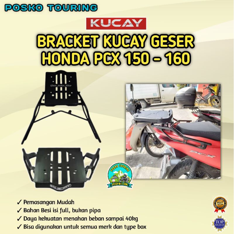 Jual Bracket Kucay Geser Honda PCX150 PCX160 Bracket Top Box Givi Shad ...