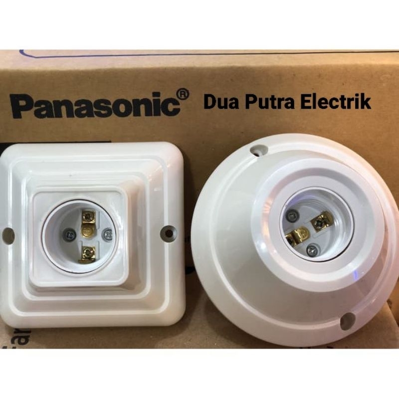 Jual Fitting Lampu Plafon Panasonic Kotak Bulat Shopee Indonesia