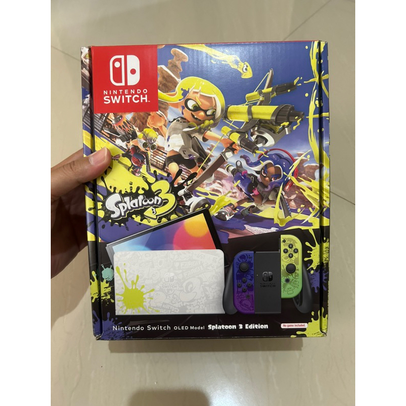 Jual nintendo switch oled model splatoon 3 fullset bonus game digital ...