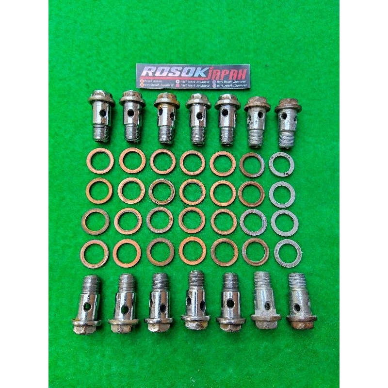 Jual Sepasang Baut Mur Nepel Oil Cooler Radiator Satria Fu Original Shopee Indonesia