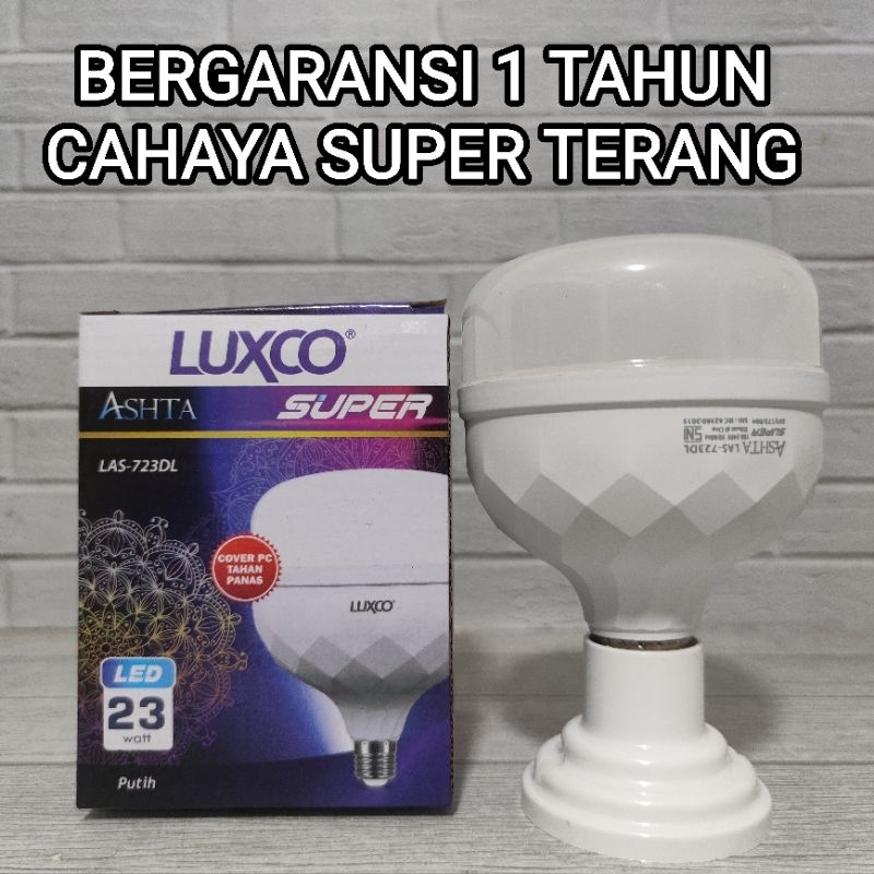 Jual Luxco Ashta Super Lampu Led Bulb W Watt Cahaya Putih Bergaransi Terang Shopee Indonesia