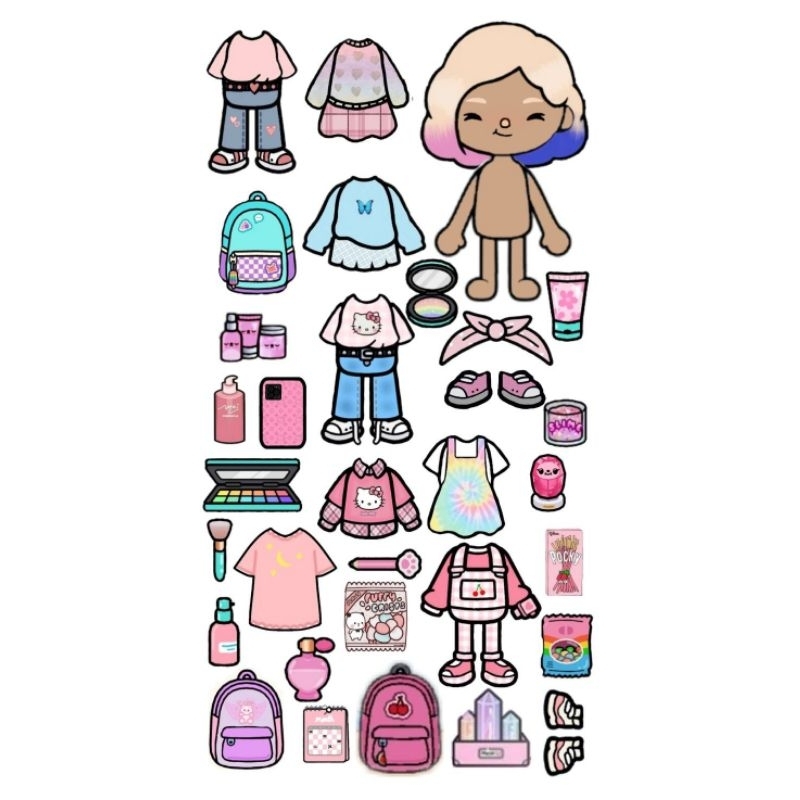 Toca Boca Paper Doll Clothes Printables Printable Paper 59 Off 6287