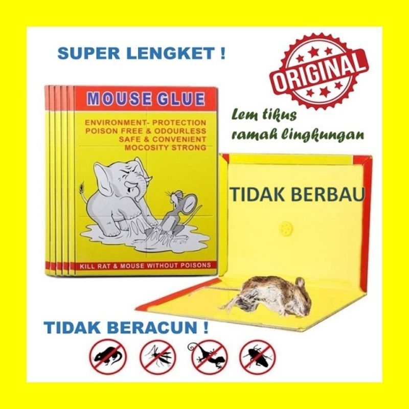 Jual LEM PAPAN PERANGKAP TIKUS SUPER LENGKET MOUSE RAT GLUE TRAP