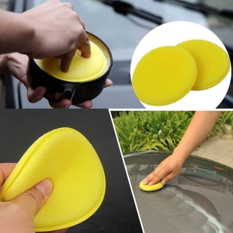 Jual Busa Poles Mobil Motor Waxing Spons Sponge Applicator Pad Halus ...