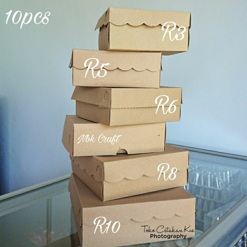 Jual 10Pcs Box Dus Jajan Craft Box Snack Hajatan Box Coklat Estetik ...