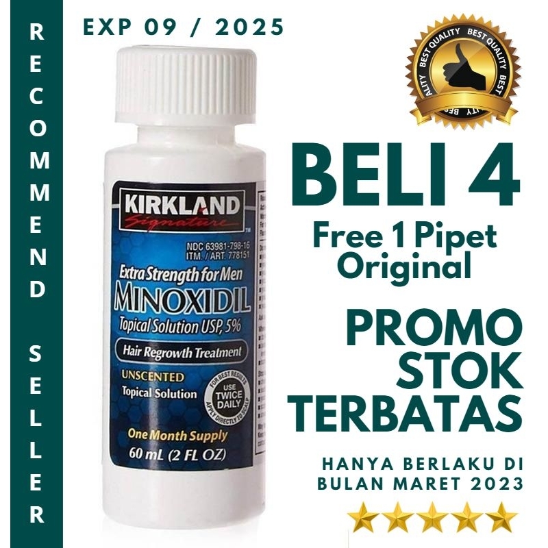 Jual Minoxidil Kirkland Original Penumbuh Brewok Rambut 5 Original Shopee Indonesia