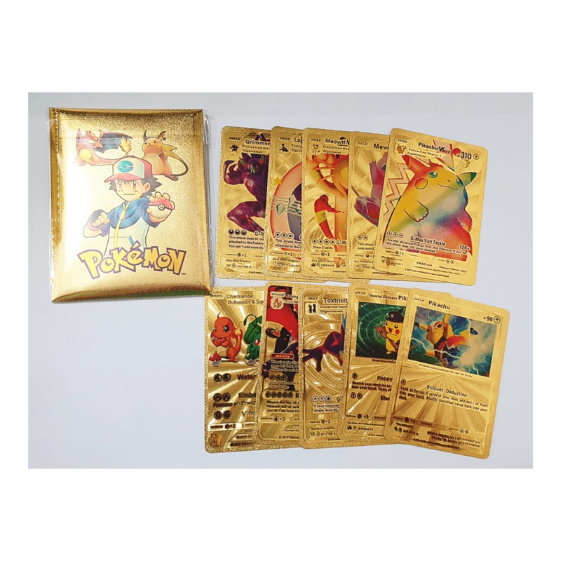 Jual Kartu Pokemon Gold Card Foil Fiber LIMITED EDITION 1 pack isi