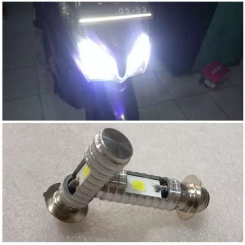 Jual Bohlam Lampu Depan Led Harga Pcs Nyala Putih Pnp Vario Lama