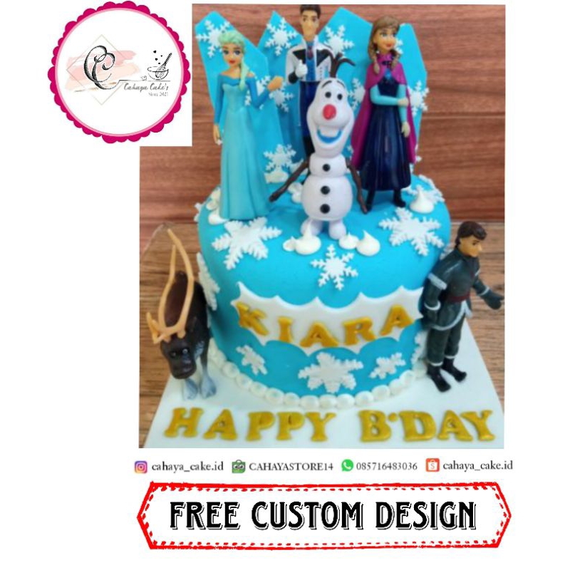 Jual Kue Ulang Tahun Frozen / Frozen Cake / Kue Ultah Anak Murah