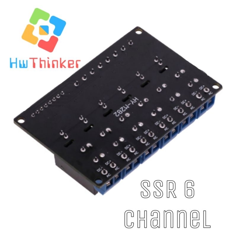 Jual SSR Solid State Relay 6 Ch 6Ch Channel Way Trigger 5VDC | Shopee ...