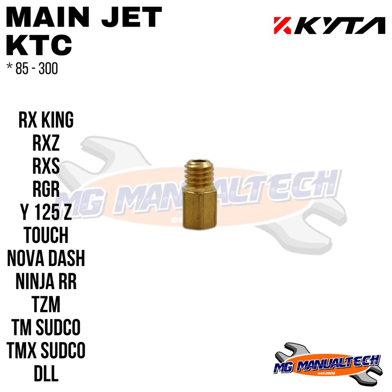 Jual MAIN JET SPUYER KTC RX KING / RXZ / TM24 / NINJA RR / 125Z / NOVA ...