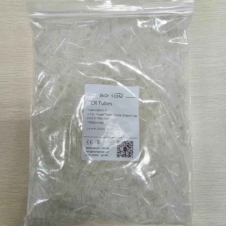 Jual PCR Tubes 0,2 ml Dome Shaped Cap Bioseen 1000 Pieces | Shopee ...
