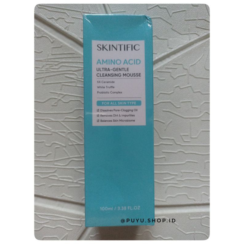 Jual SKINTIFIC Amino Acid Ultra Gentle Cleansing Mousse 100ml Shopee Indonesia