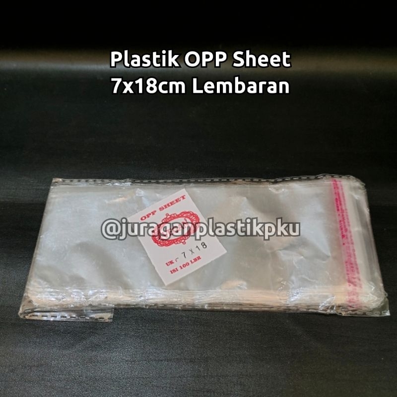 Jual Plastik Opp Sheet 7x18 Lembaran Plastik Kue Basah Jajanan Pasar Selembar Lapis Risoles 2546