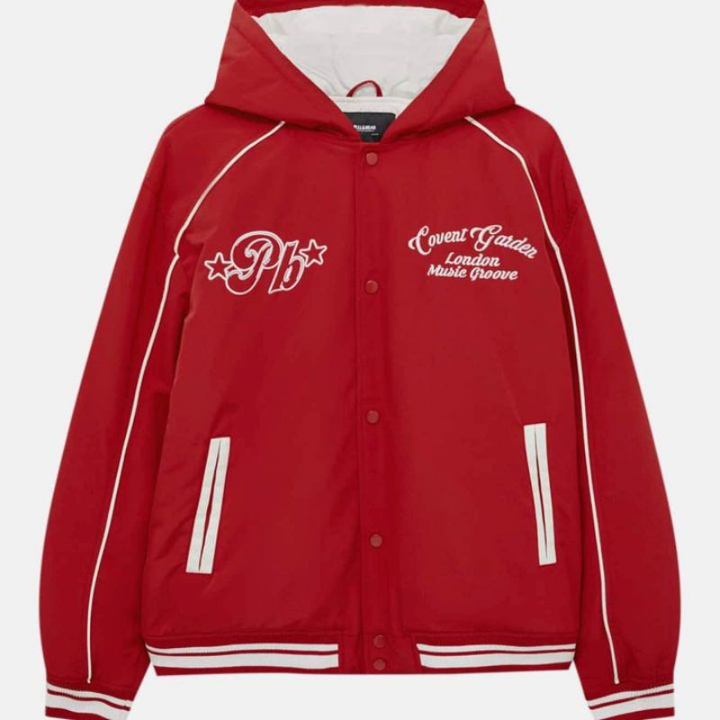 Jual P&B Varsity Jacket With Hood(LIMITED/TERBATAS) | Shopee Indonesia