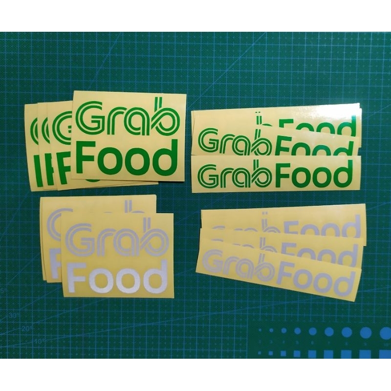 Jual Stiker GrabFood Cutting Reflective | Shopee Indonesia