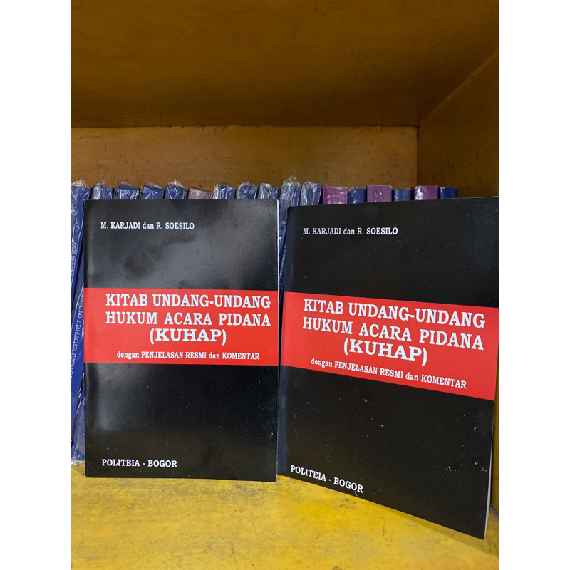 Jual Kitab Undang-Undang Hukum Acara Pidana ( KUHAP ) Dengan Penjelasan ...