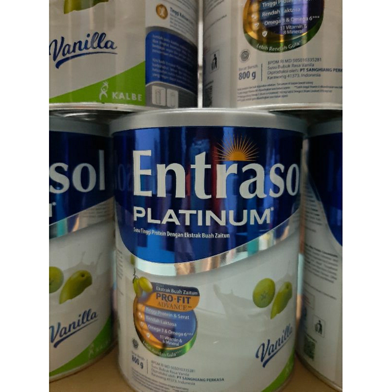 Jual Entrasol Platinum Vanilla 800gr | Shopee Indonesia