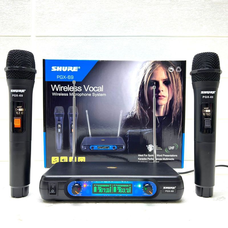 Jual MIC WIRELESS SHURE PGX69,MIC SHURE PGX69 Terbaru Shopee Indonesia