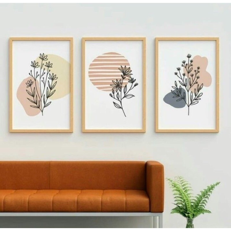 Jual Premium Teak Wood Wall Decor Aesthetik Hiasan Dinding Line Art