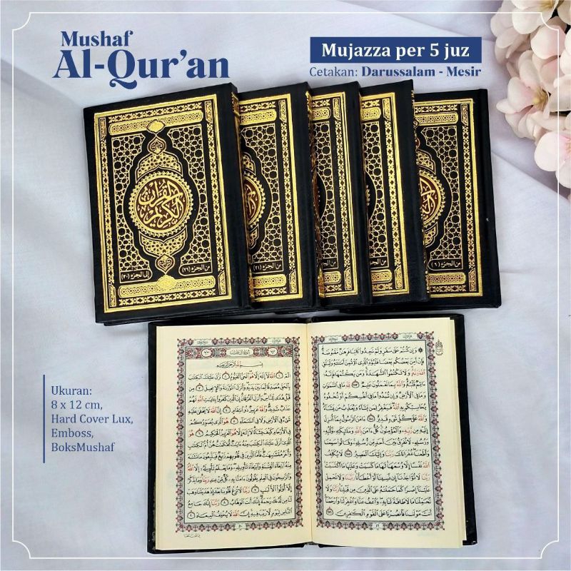 Jual Mushaf Al-Qur'an Box 30 Juz (6 Jilid) Cetakan Mesir | Shopee Indonesia