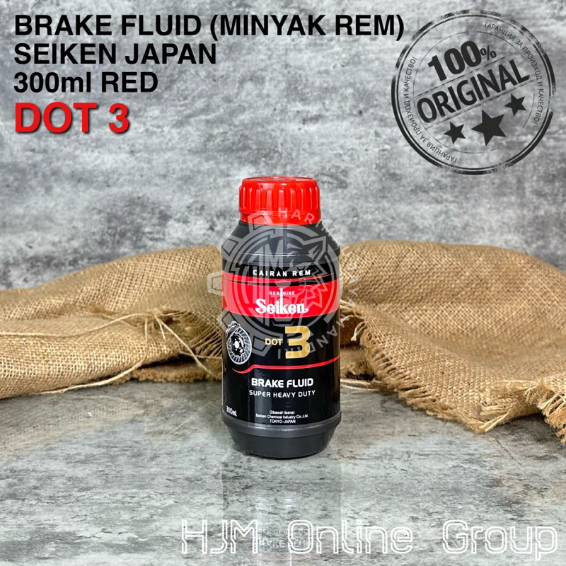 Jual BRAKE FLUID MINYAK CAIRAN OLI REM SEIKEN JAPAN DOT 3 300ml