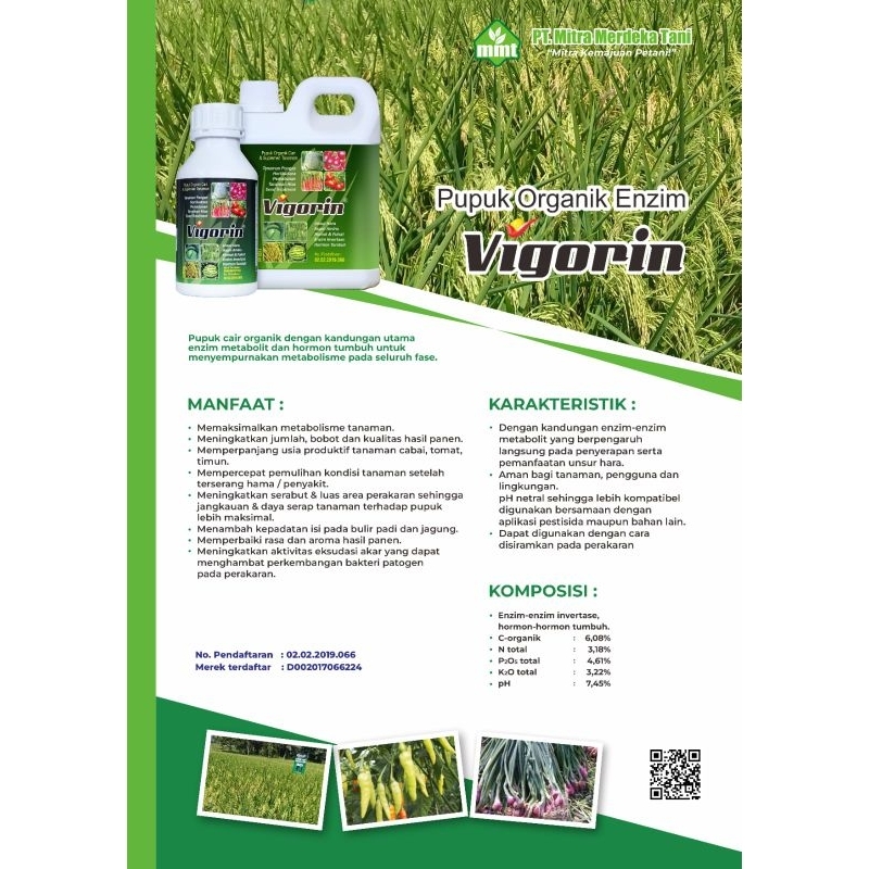 Jual VIGORIN Asam Amino (pupuk organik cair) | Shopee Indonesia