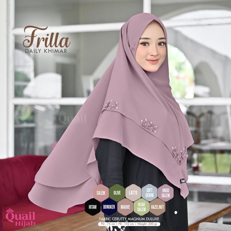 Jual Frilla Ori Quail hijab | Shopee Indonesia