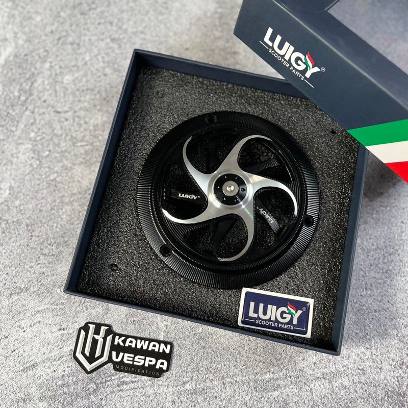 Jual Cover Fan Spinner Luigy S-02 Black Sabit vespa Sprint primavera S ...