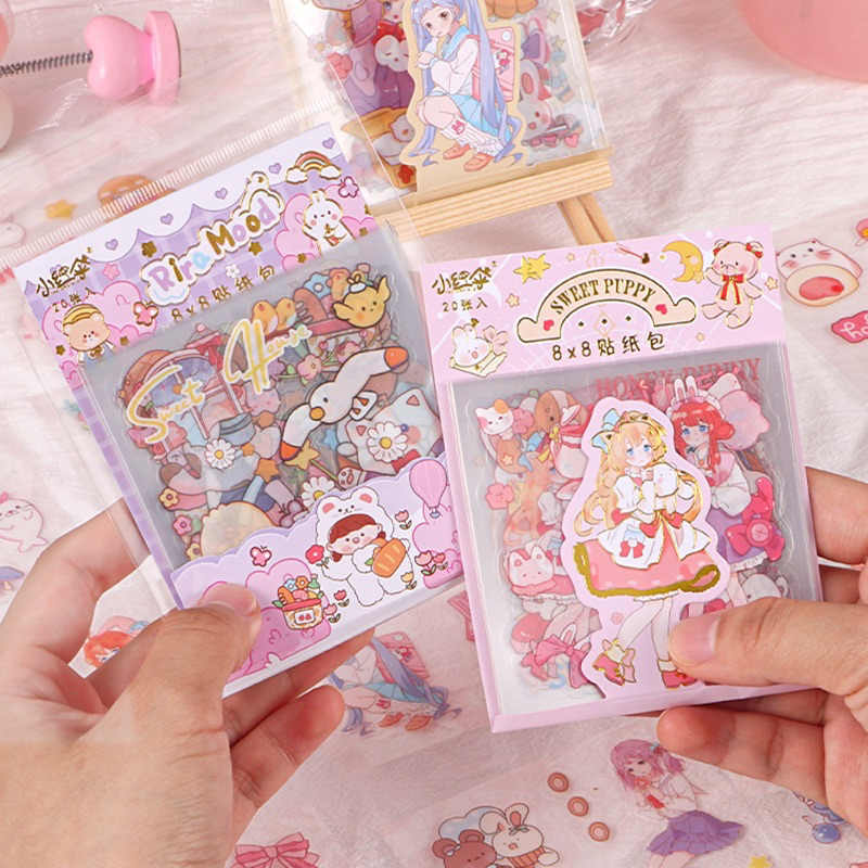 Jual BLANJA.ids STIKER STICKER PET 20 Lembar /STICKER CUTE LUCU