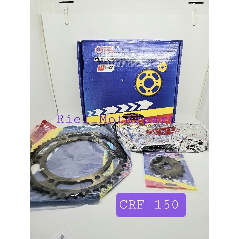 Jual Gear packet (OSK) CRF 150 / CRF150 gir paket gigi set OSK | Shopee ...