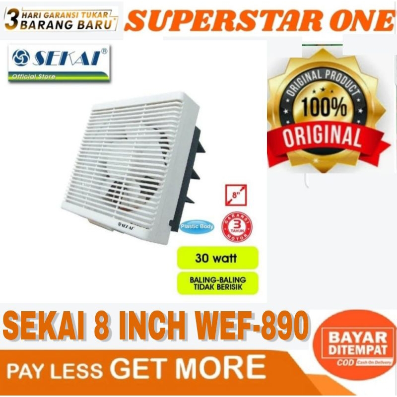 Jual Sekai Exhaust Fan Inch Kipas Angin Dinding Wef Sekai Wef