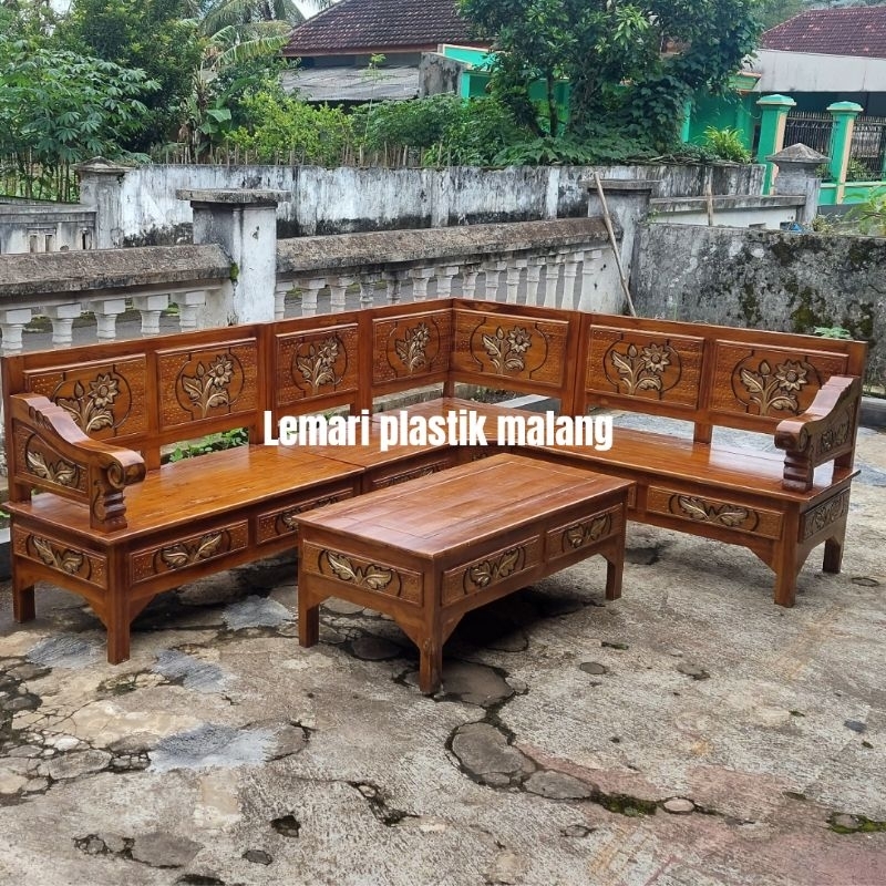 Jual Kursi Sudut Jati Murah | Shopee Indonesia