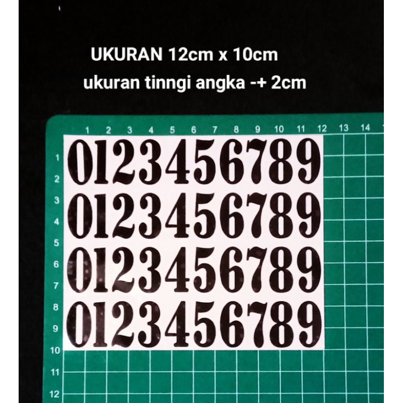 Jual STICKER STIKER ANGKA STICKER NOMOR CUTTING | Shopee Indonesia