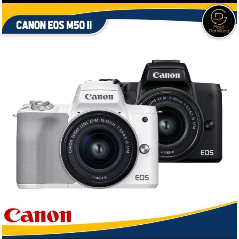 Jual CANON EOS M50 MARK II KIT 15-45MM | Shopee Indonesia